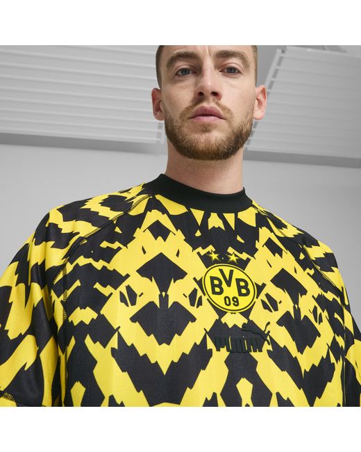 PUMA Borussia Dortmund ftblSTATEMENT Retro Trikot in Yellow für Herren