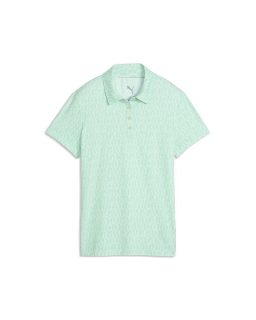 PUMA Green Cloudspun Wavey Polo