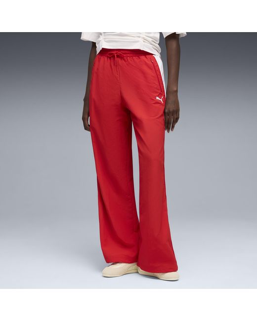 PUMA Red T7 Oversized Track Pants for men