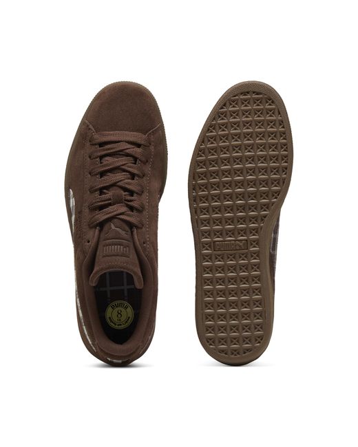 PUMA Brown Suede Patch Sneakers Schuhe