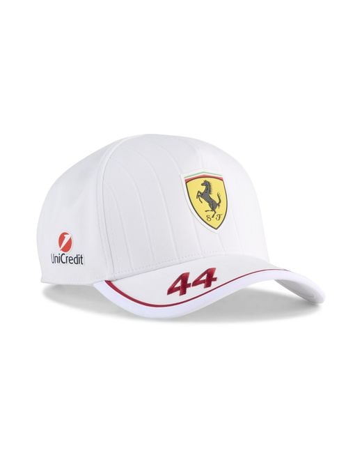 PUMA White Scuderia Ferrari Hamilton Adjustable Hat