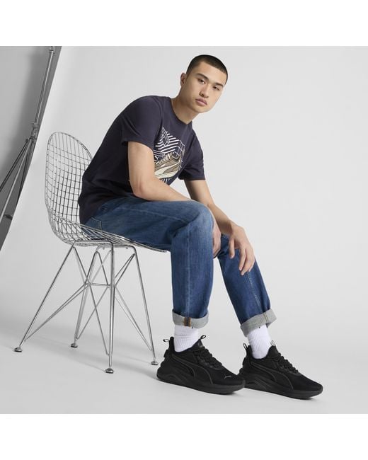 PUMA Black Amplifier Sneakers for men