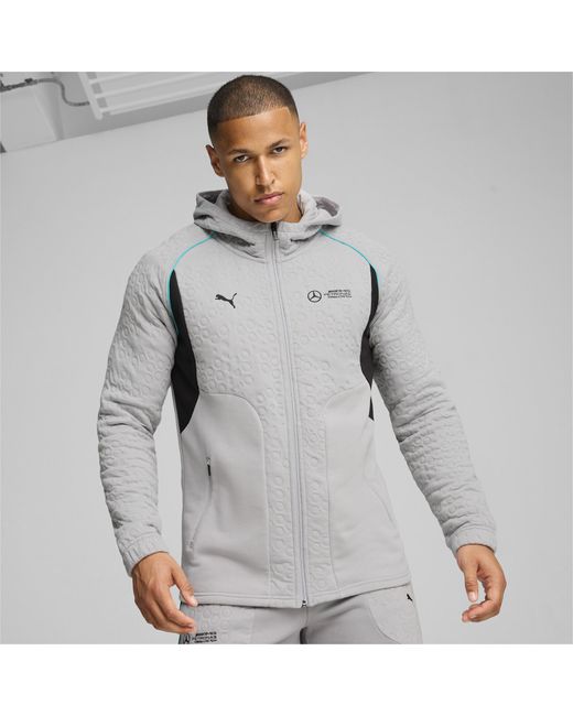 Chaqueta De Chandal Con Capucha Mercedes Amg Petronas F1 Para Hombre PUMA de hombre de color Gris Lyst