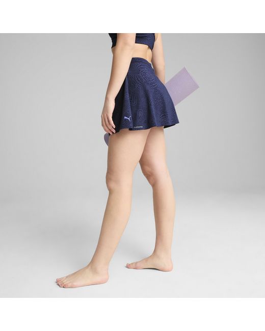 PUMA Move Cloudspun Aop Wikkelrok Voor in het Blue