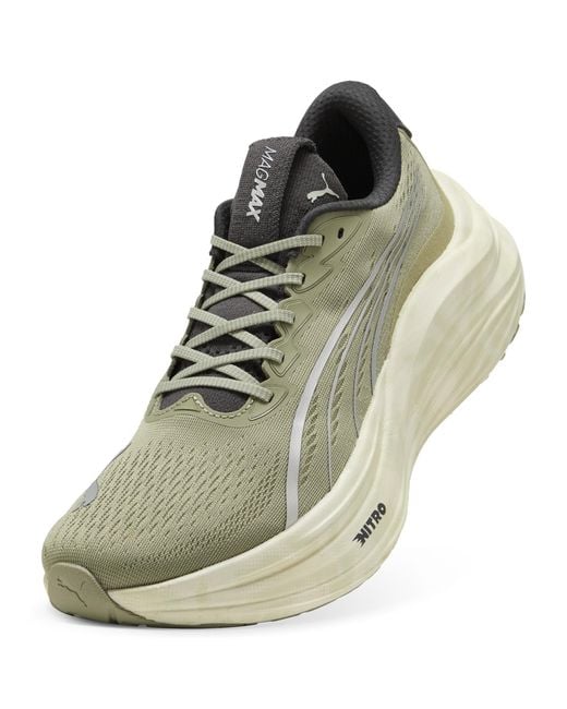 PUMA Magmax Nitro Terrains Laufschuhe Herren, Sport, Lux Army/Warm Weiß/Dusky Grau in Multicolor für Herren