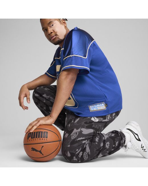 PUMA Dress Code Football-Inspired Basketballtrikot in Blue für Herren