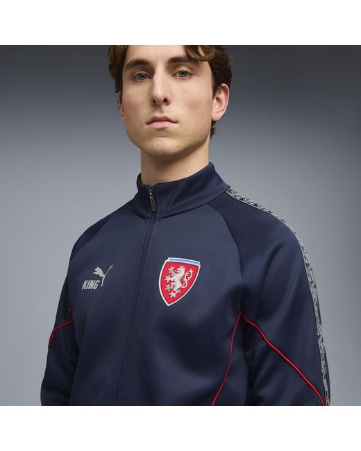 PUMA Blue Czechia King Anthem Jacket for men