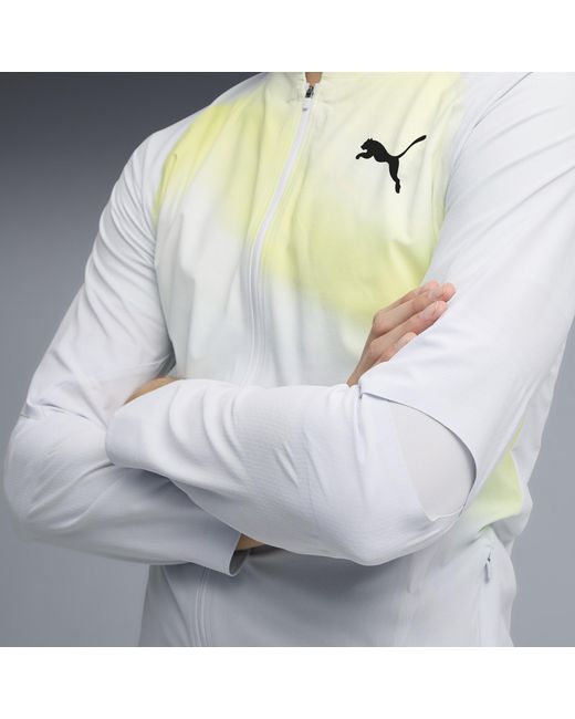 PUMA Gray Lightspeed Ultraweave Lightweight Running Jacket for men
