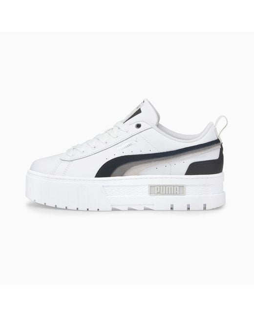 PUMA Leder Mayze Triplex Sneakers Schuhe in Weiß | Lyst CH