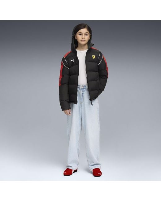 PUMA Black Scuderia Ferrari Sportswear Mt7 Pufferjacke Teenager, Kleidung