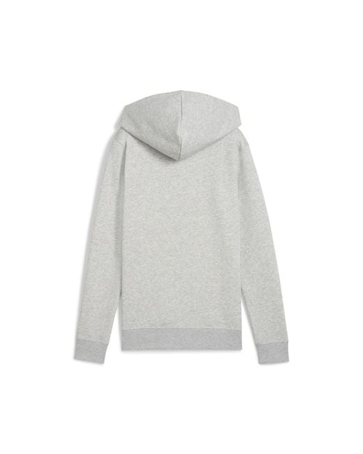 PUMA Gray Essentials Full-Zip Hoodie