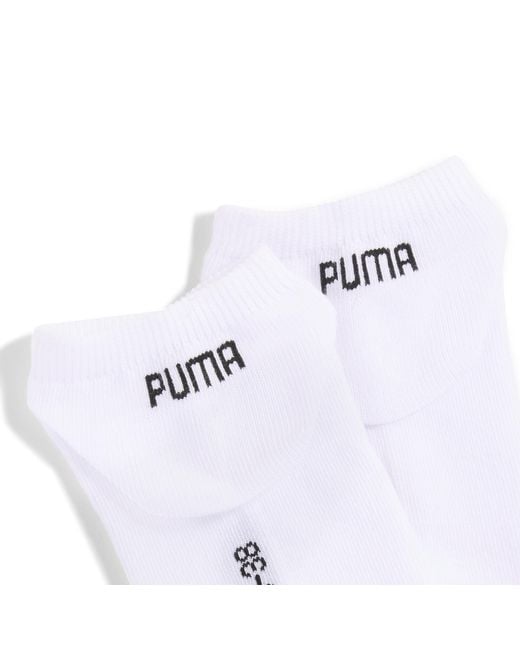 PUMA Uniseks Sneakersokken (Set Van 6) Maat in het White