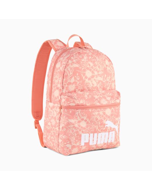 PUMA Phase All-Over Print Rugzak Voor in het Pink