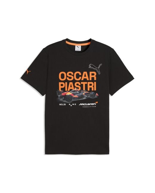 PUMA Black Mclaren Racing Oscar Piastri Driver T-shirt for men