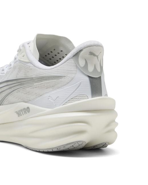 PUMA White Deviate Nitroâ 4 Road Running Shoes for men