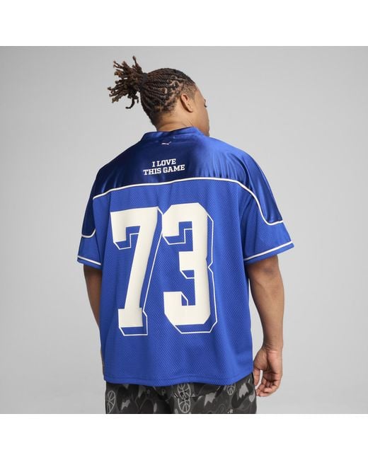 PUMA Dress Code Football-Inspired Basketballtrikot in Blue für Herren