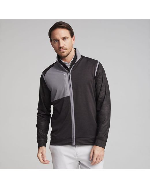 PUMA Cloudspun Golf Vest Jacket in Black for Men | Lyst UK