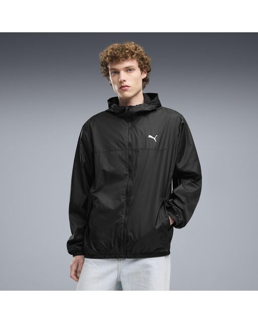 PUMA Black Essentials Regular Windbreaker for men
