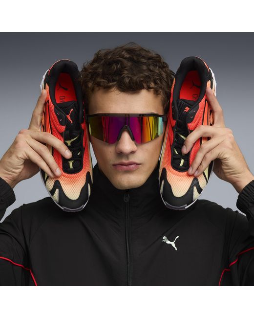 PUMA Red Inhale Sneakers Schuhe, Glowing/Schwarz