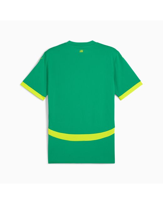 PUMA Green Senegal 2025 Away Jersey , Sport/Electric Lime for men