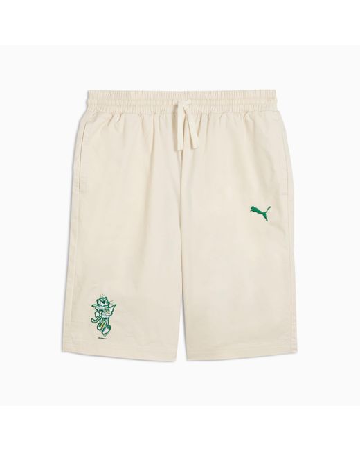 PUMA Super Geweven Short in het Natural
