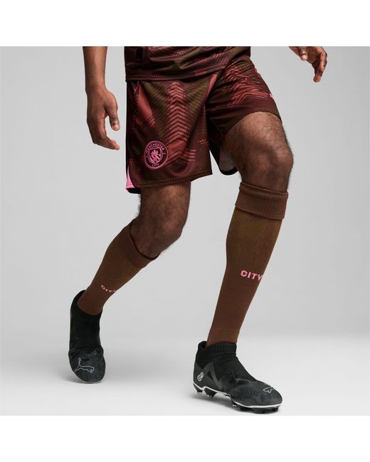 PUMA Brown Manchester City 24/25 Goalkeeper Shorts for men