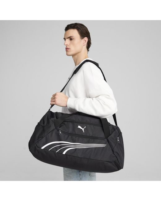 PUMA Black Fundamental 49L Medium Sports Bag