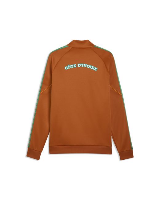 PUMA Brown Ivory Coast King Anthem Jacket for men