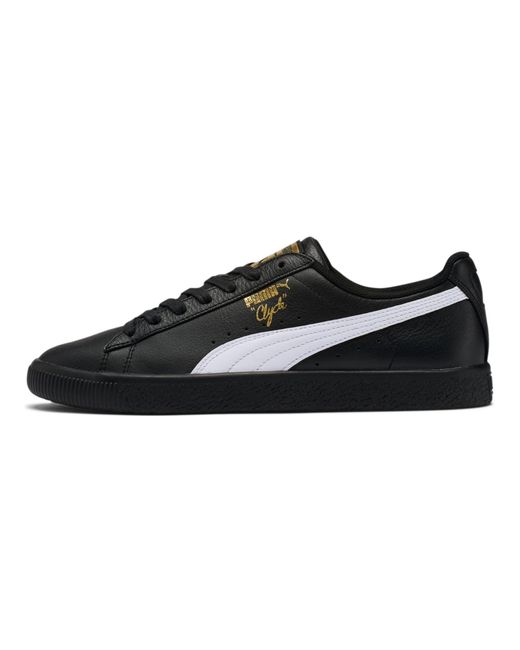 PUMA Leather Clyde Core L Foil in Black 