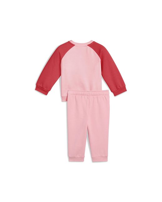 PUMA Pink Minicats Essentials Raglan Crew Set Baby, Kleidung, Fruit