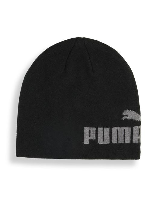 PUMA Essentials Beani Met Middelhoge Kroon Zonder Boord in het Black