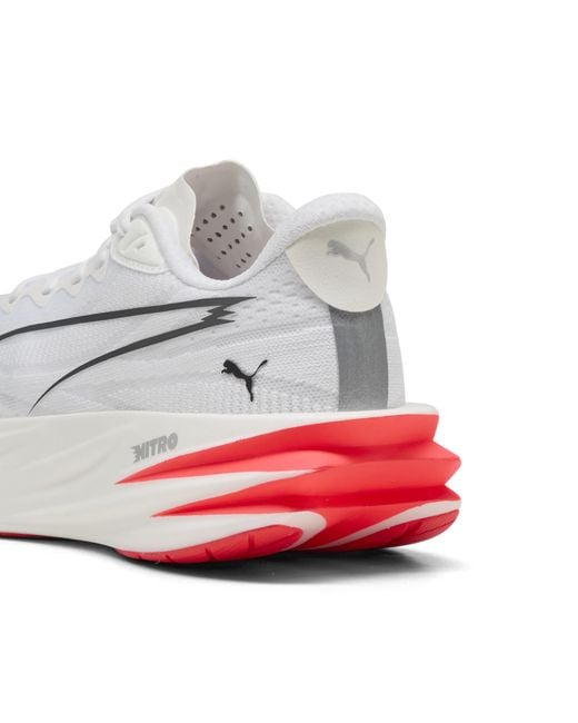 PUMA White Deviate Pure Nitroâ Running Shoes
