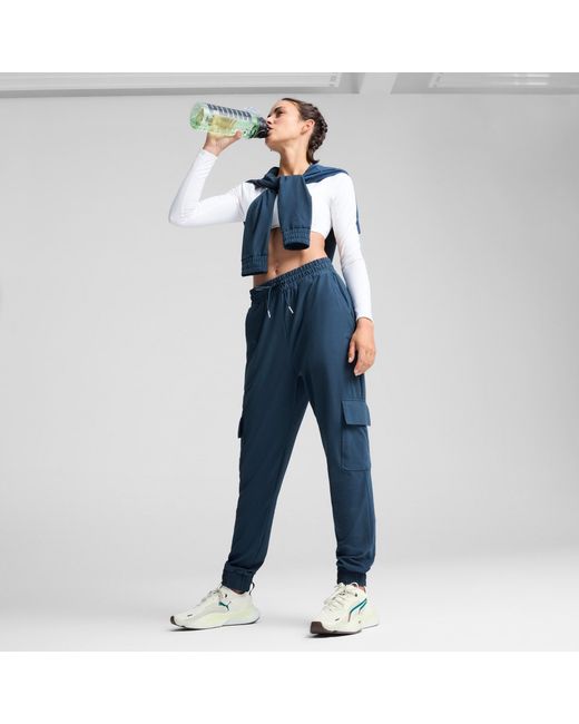 PUMA X Pamela Reif cargojoggingbroek in het Blue