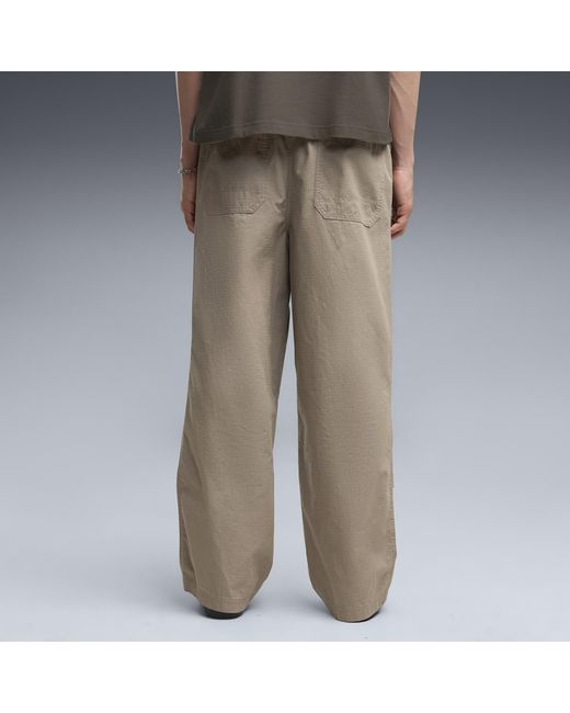 PUMA Brown Essentials Carpenter Woven Pants for men