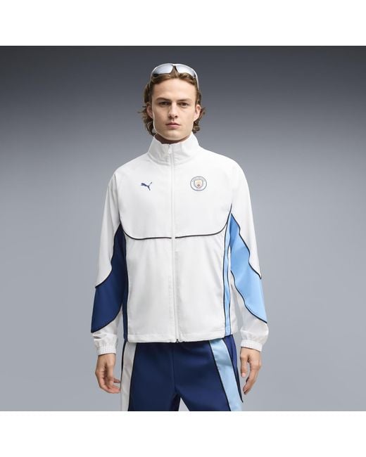 PUMA Blue Manchester City Tech-X Full-Zip Track Jacket for men