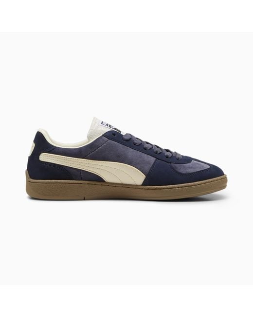 PUMA Blue Super Team Velvet Sneakers