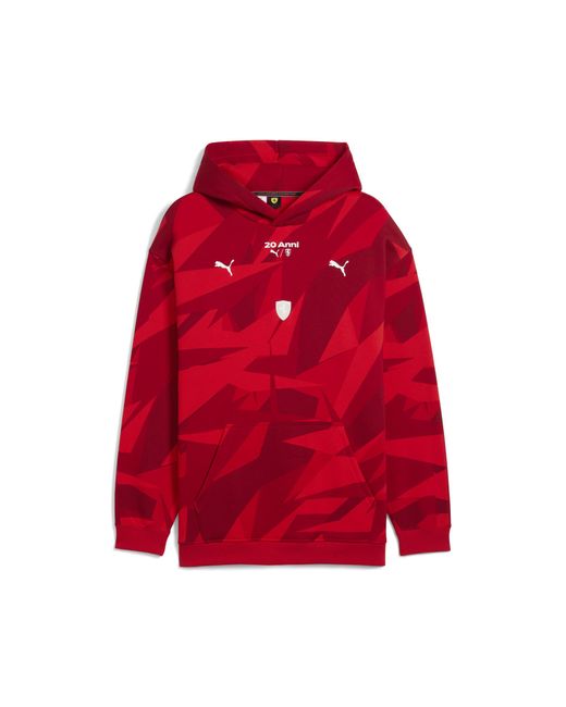 PUMA Red Scuderia Ferrari Hp 20 Years Of Hoodie Shoes for men