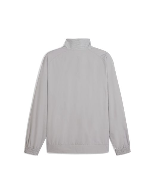 PUMA Gray Tech Half-Zip Crew for men