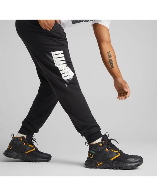 PUMA Power Logo Jogginghose in Schwarz für Herren | Lyst DE