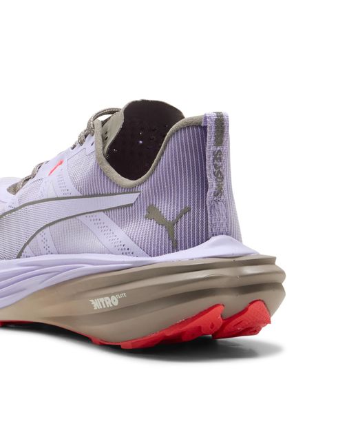 PUMA White Deviate Nitro Elite Trail Running Shoes