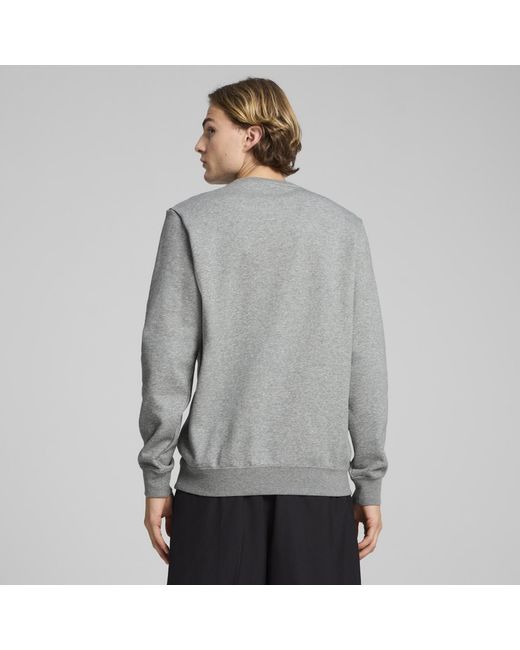 PUMA Essentials No. 1 Logo Crewneck Herren, Medium Heather in Gray für Herren