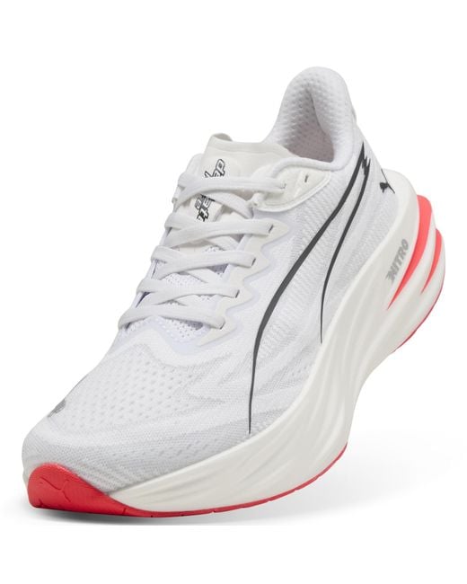 PUMA White Deviate Pure Nitroâ Running Shoes