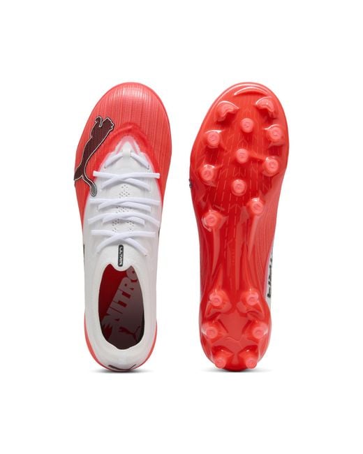 PUMA Red Ultra Nitro 7 Pro Ag Football Boots