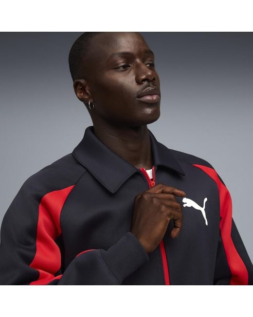 PUMA T7 Big Cat Trainingsjacke Herren, Kleidung in Red für Herren