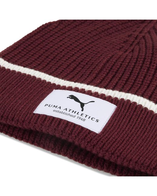 PUMA Class Beanie Met Middelhoge Kroon in het Red