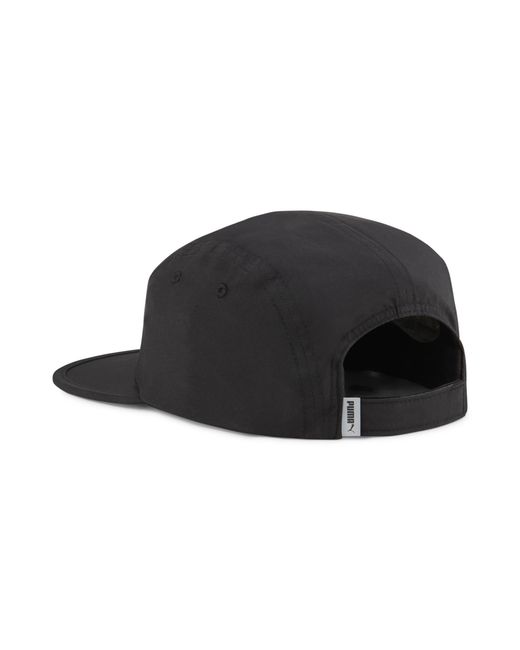 PUMA Black Essentials Running 5 Panel Cap