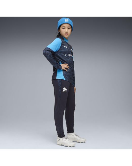 PUMA Blue Olympique De Marseille Trainingstop Teenager, Kleidung, /Azure