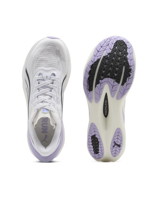 PUMA White Deviate Nitroâ 4 Road Running Shoes
