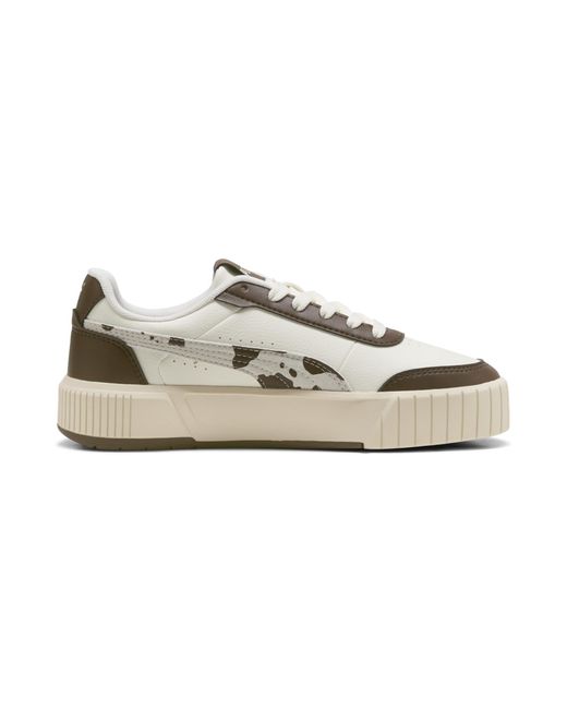 PUMA White Carina Mia Wild Sneakers