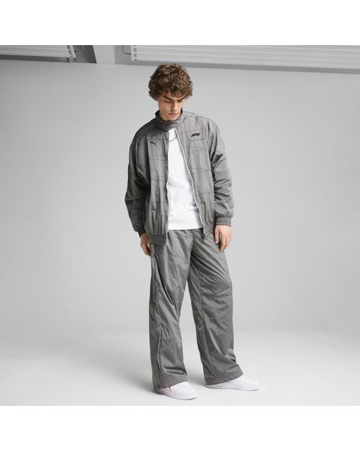 PUMA Gray F1 T7 Oversized Track Jacket for men